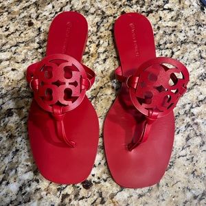 Tory Burch Miller Square Toe Veg Napa Sandals